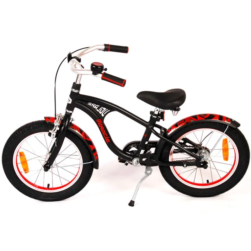 Kubbinga, Volare Fiets jongens 16″ Volare Miracle Cruiser mat zwart> Fiets & Auto|Fiets & Sport