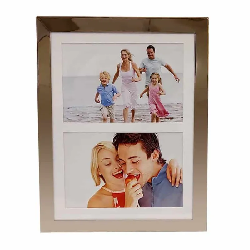 Fotokader dubbel staal 2x (15x10cm)> Fotokaders