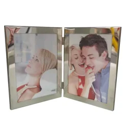 Fotokader dubbel staal 2x(13x18cm)> Fotokaders