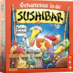 Geharrewar in de Sushibar 999> Gezelschapspel