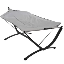 Hangmat (260x98cm) met metalen standaard> Tuinmeubels