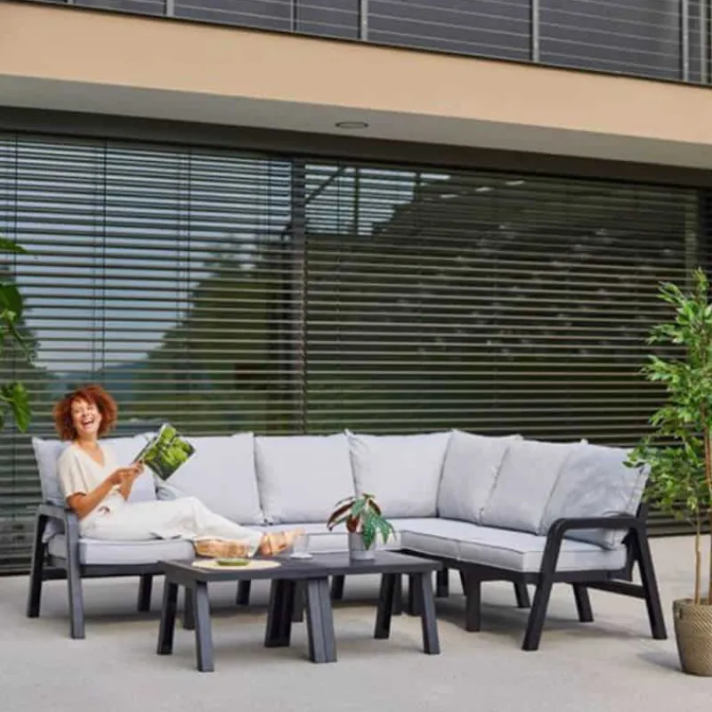 Hartman Ibiza Hoeksalon in Royal Grey> Tuinmeubels