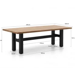 Hartman Sophie Yasmani Tafel (240x100cm)><noscript><img width=