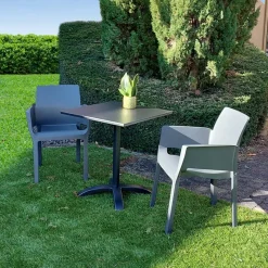 Hartman Stapelstoel Evelyn zwart> Tuinmeubels