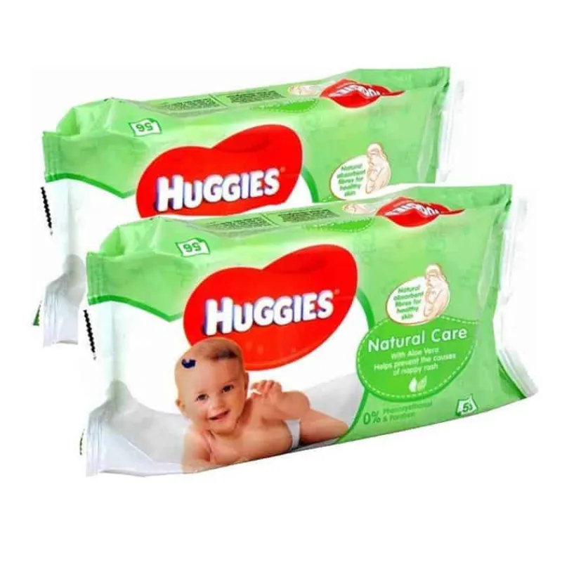 Huggies Babydoekjes Aloe vera (56 stuks)> Verzorging|Badkamer