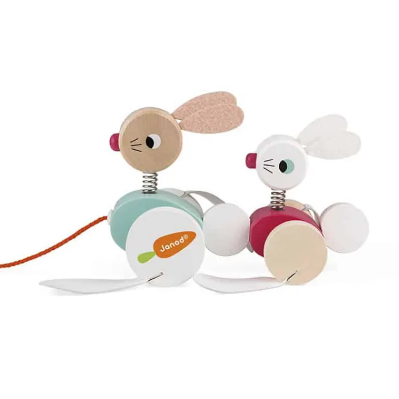 Janod Zigolos Konijn wandelend> Speelgoed|Educatief