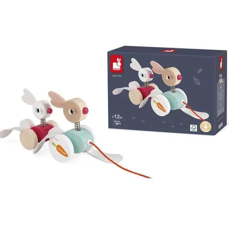 Janod Zigolos Konijn wandelend> Speelgoed|Educatief