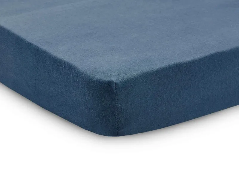 Jollein Hoeslaken (75x95cm) jersey jeans blue> Babypark & Bed