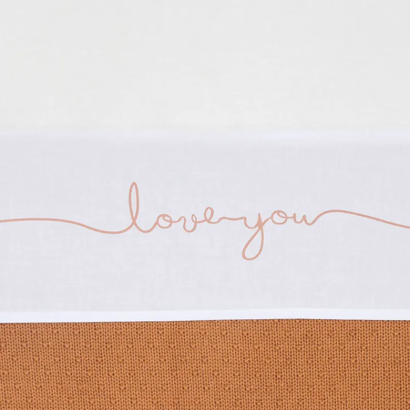 Jollein Laken bed I Love You – Caramel> Babypark & Bed