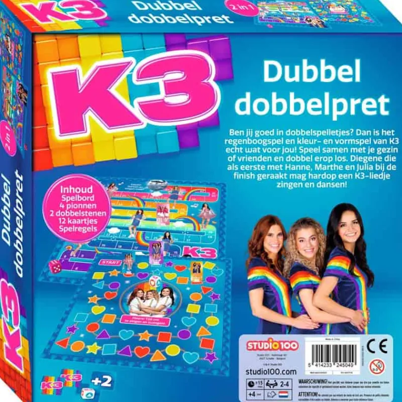 K3 spel dubbel dobbelpret 2 in 1> Gezelschapspel|Film & Tv