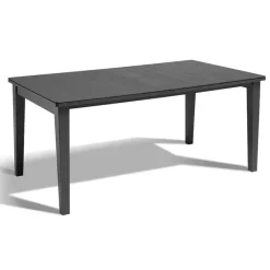 Keter Futura tafel (165x94cm) graphite met parasolopening> Tuinmeubels