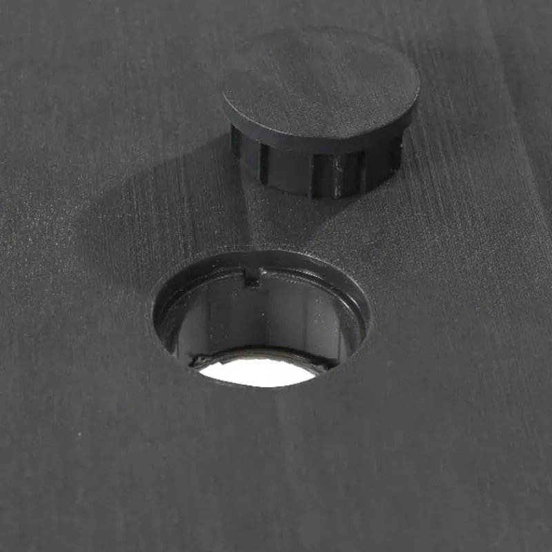 Keter Futura tafel (165x94cm) graphite met parasolopening> Tuinmeubels