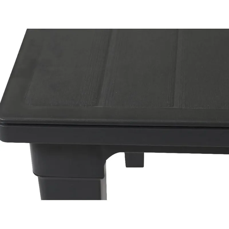 Keter Futura tafel (165x94cm) graphite met parasolopening> Tuinmeubels