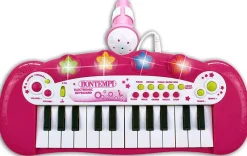 Bontempi Keyboard electronisch 24 toetsen, met microfoon (roze)></noscript> Muziek & Elektronica