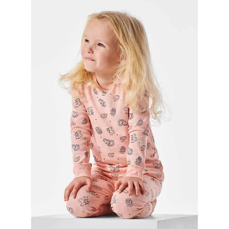 Kinder pyjama lang – 612 peach> Kleding