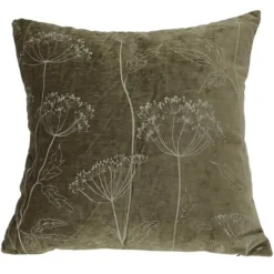 Kussen (2 ass) roestkleur of groen> Woonaccessoires