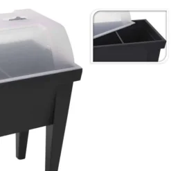 Kweektafel PP (80x40x65cm) antraciet met deksel> Gereedschap|Bloemen & Planten
