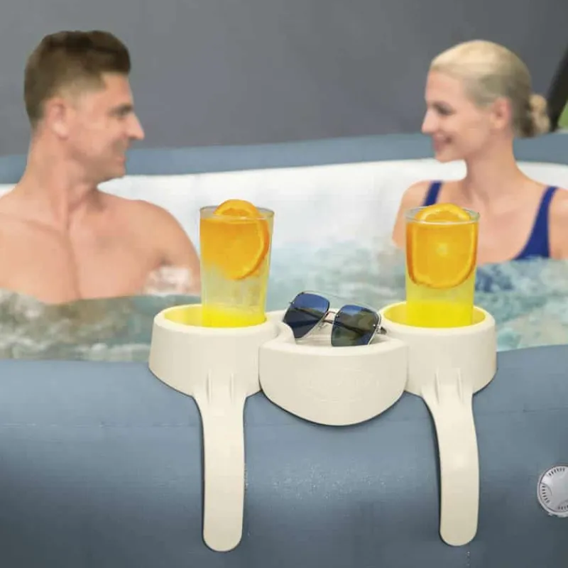 Bestway Lay-Z Spa drankenhouderset wit> Zwemplezier