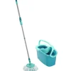 Leifheit Clean Twist mop + emmer + steel> Poetsmateriaal