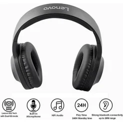 Lenovo Lenova headphone over-ear HPH116 BT zwart><noscript><img width=