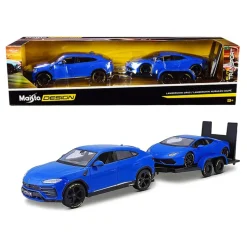 Maisto Lamborghini Urus + Lamborghini Huracan Coupe Blauw (1:24)> Speelsets