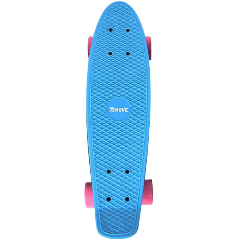 Maple Leaf Old school retro skateboard 55cm sky blue> Fiets & Sport