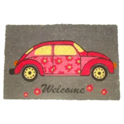 Mat kokosvezel 40x60cm ‘Car’ (met pvc onderaan)> Woonaccessoires