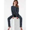 Meisjes pyjama lang – 203 antraciet> Kleding