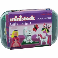 Ministeck Girls 4in1 – Plastic Box> Creatief