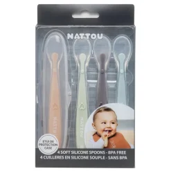 Nattou lepels silicone (4 stuks)> Eten En Drinken