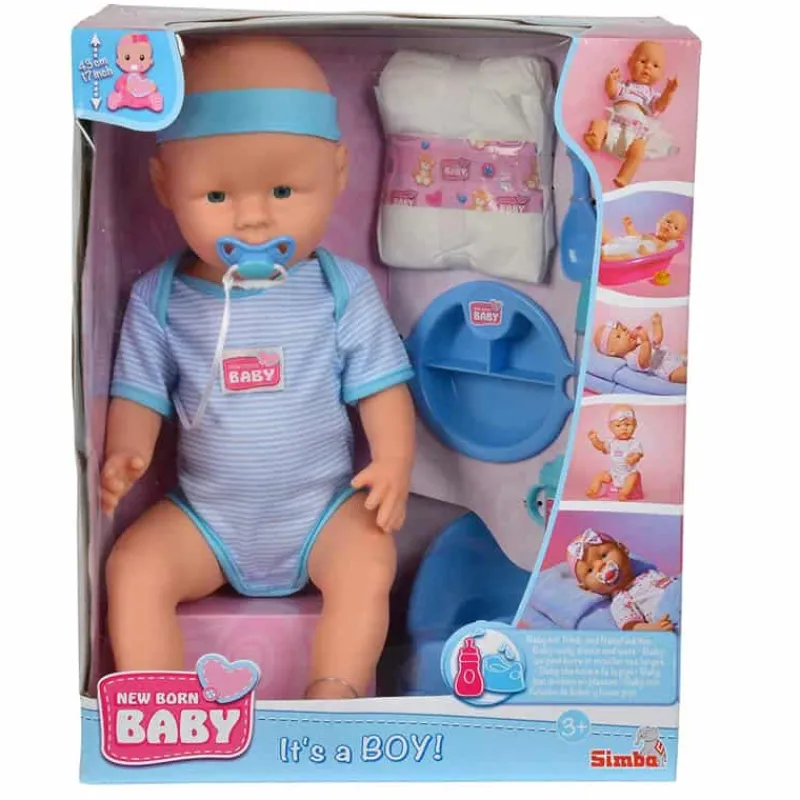 New Born Baby pop jongen (43cm)> Poppen
