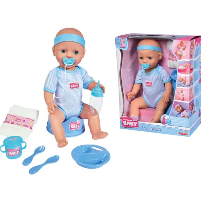 New Born Baby pop jongen (43cm)> Poppen