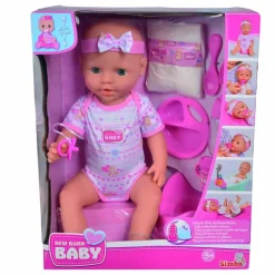 New Born Baby pop meisje (43cm)> Poppen