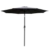 Parasol alu 270cm grijs/grijs met slinger & knik> Parasols