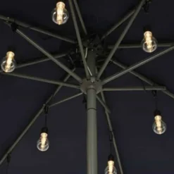 Parasol partylight buiten snoer (5m) zwart / 20 Led’s warm wit></noscript> Tuinverlichting
