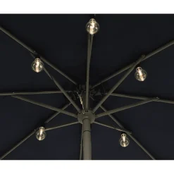 Parasol partylight buiten snoer (5m) zwart / 20 Led’s warm wit></noscript> Tuinverlichting