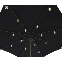 Parasol partylight buiten snoer (5m) zwart / 20 Led’s warm wit></noscript> Tuinverlichting