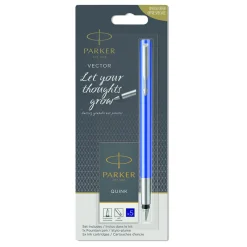 Parker Vector vulpen + blauwe inktpatronen><noscript><img width=
