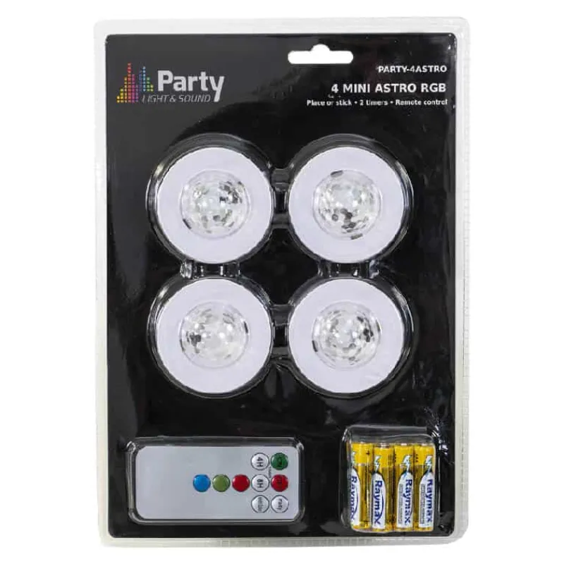 Party set 4 Astro lights (LED/strobe/flash)> Electronica & Muziek