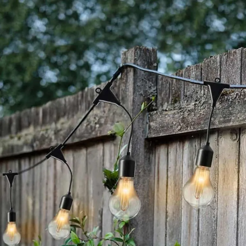 Partylight buiten snoer (5m) zwart / 20 Led’s klassiek warm> Verlichting|Tuinverlichting