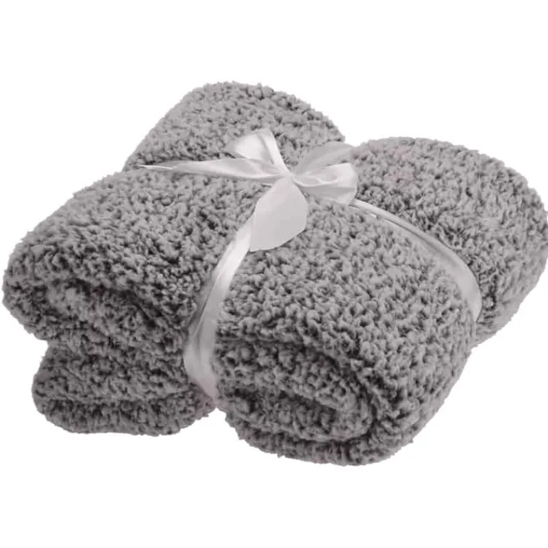 Plaid grijs bont> Woonaccessoires