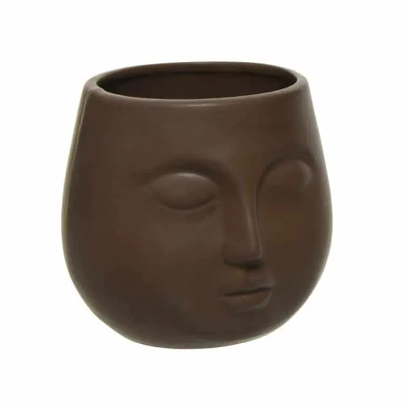 Planter (ø11xH10cm) in porselein> Woonaccessoires|Decoratie