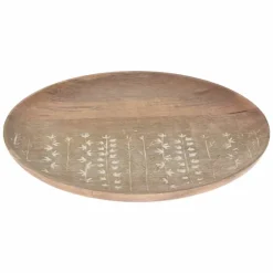 Plateau (ø30cm) in mangohout> Eetservies|Cadeautip