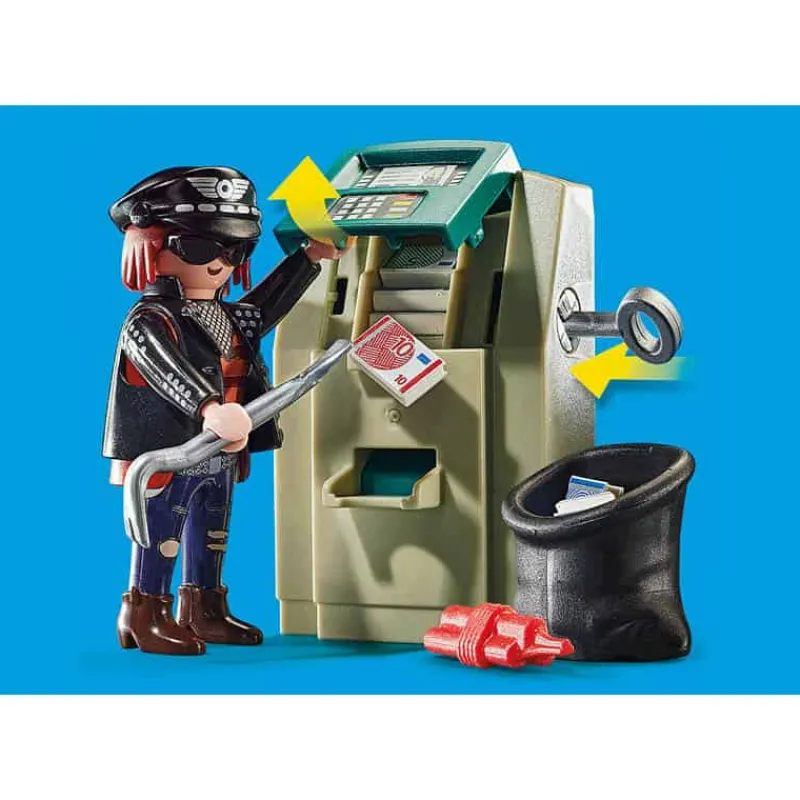 Playmobil City Action: Politiemotor – Achtervolging van de geldrover> Speelsets