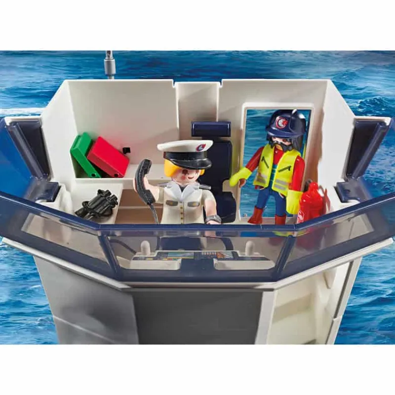 Playmobil Containerschip met douaneboot> Speelsets