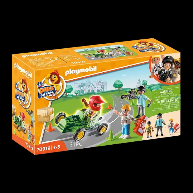 Playmobil ® Duck on Call: Ambulance actie. Help de racer! (70919)> Speelsets