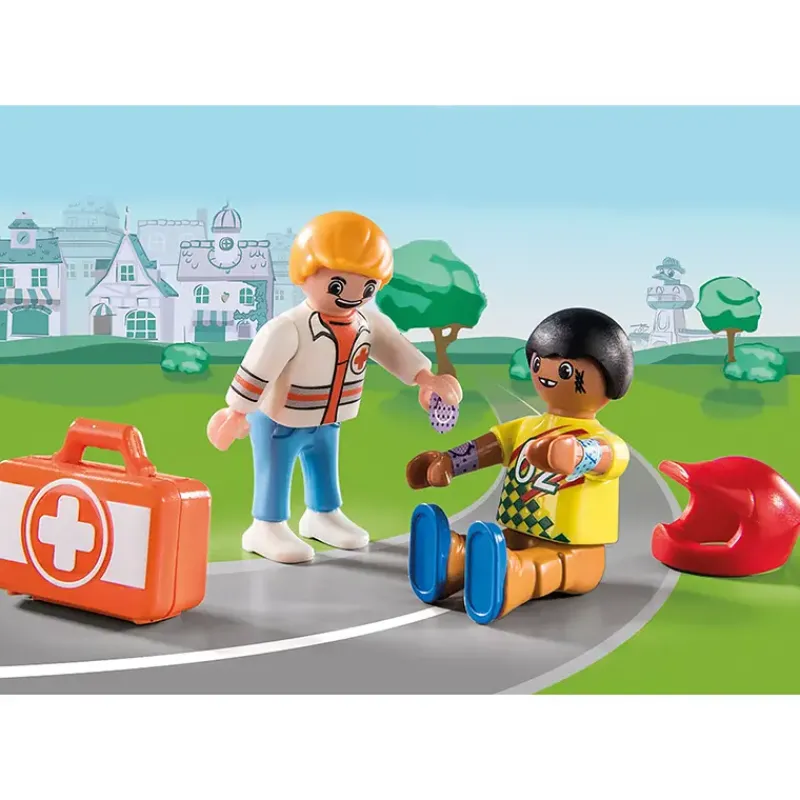 Playmobil ® Duck on Call: Ambulance actie. Help de racer! (70919)> Speelsets