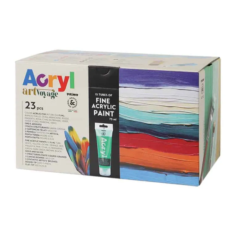Primo acryl set met tubes> Creatief