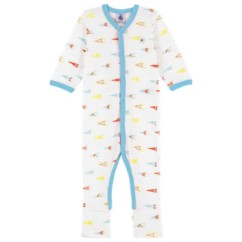 Petit Bateau Pyjama zonder voetjes blauw> Babykleding En Textiel