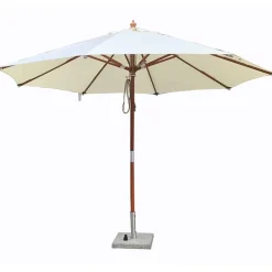 Quax Houtmast parasol (ø3m) met katrol> Parasols